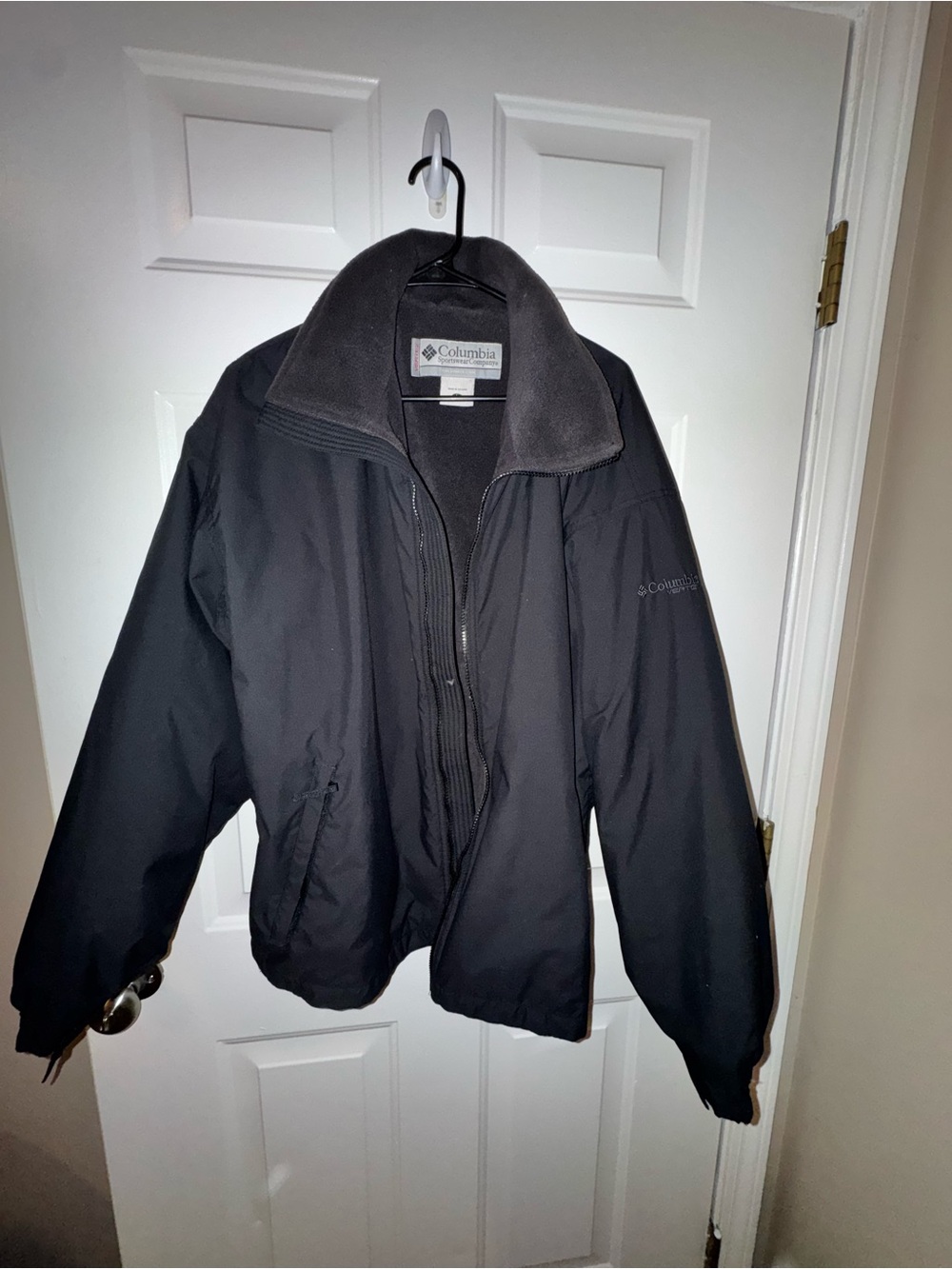 Columbia Black Performance Insulated Jacket with Fleece Collar